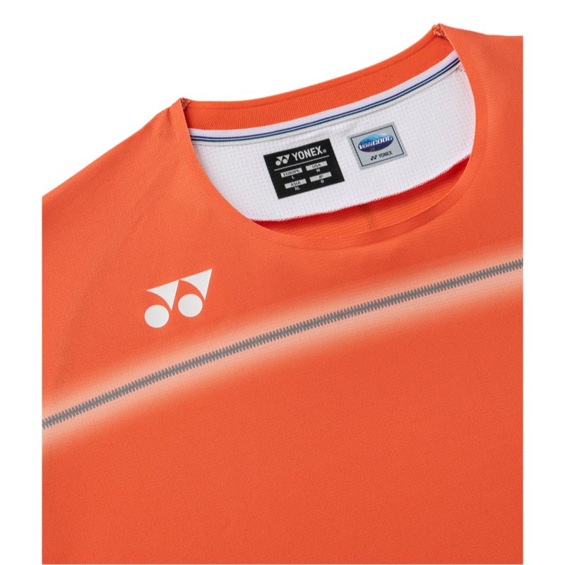 YONEX Men's Crew Neck Shirt 10711YX - Cyber Orange - Gem Sports