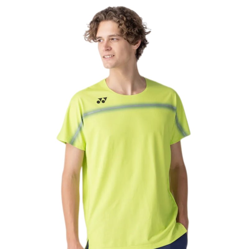 YONEX Men's Crew Neck Shirt 10711YX - Fresh Lime - Gem Sports
