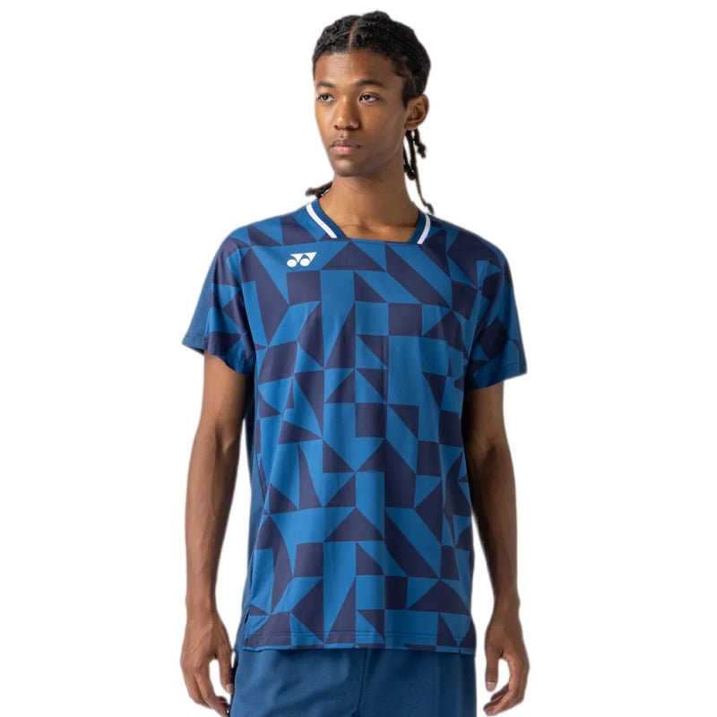 YONEX Men's Crew Neck Shirt 10712YX - Indigo Blue - Gem Sports