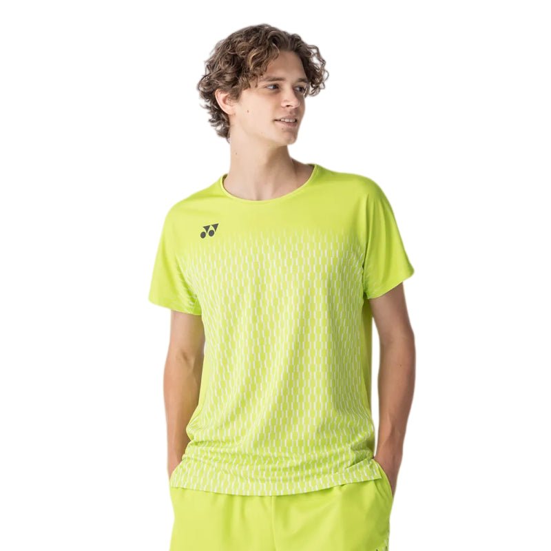 YONEX Men's Crew Neck Shirt 10713EX - Fresh Lime - Gem Sports