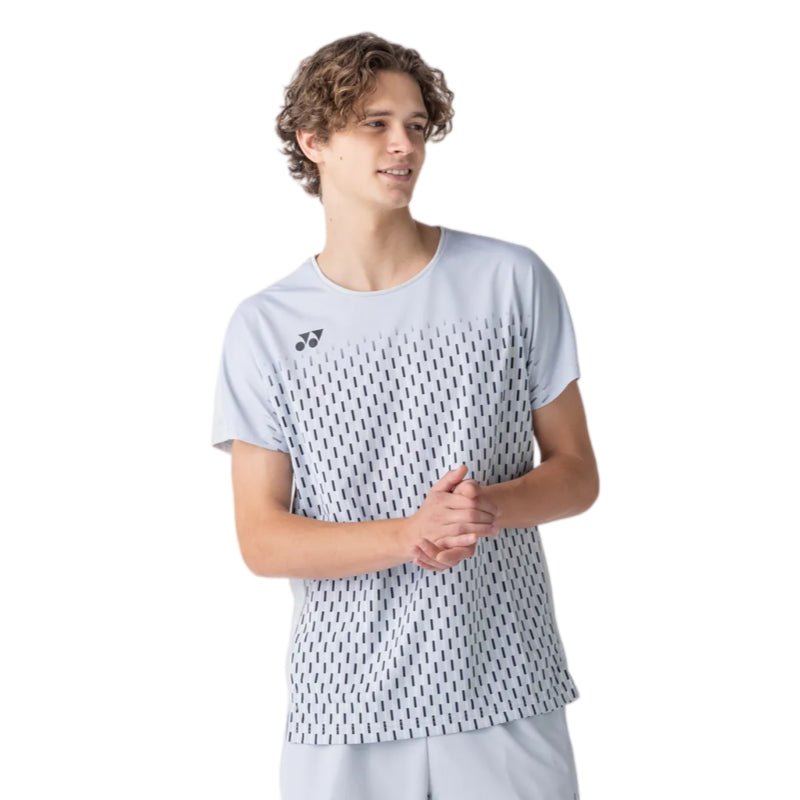 YONEX Men's Crew Neck Shirt 10713EX - Silver Gray - Gem Sports