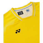 YONEX Men's Crew Neck Shirt (TEAM CHINA) 10733YX - Bright Golden Yellow - Gem Sports