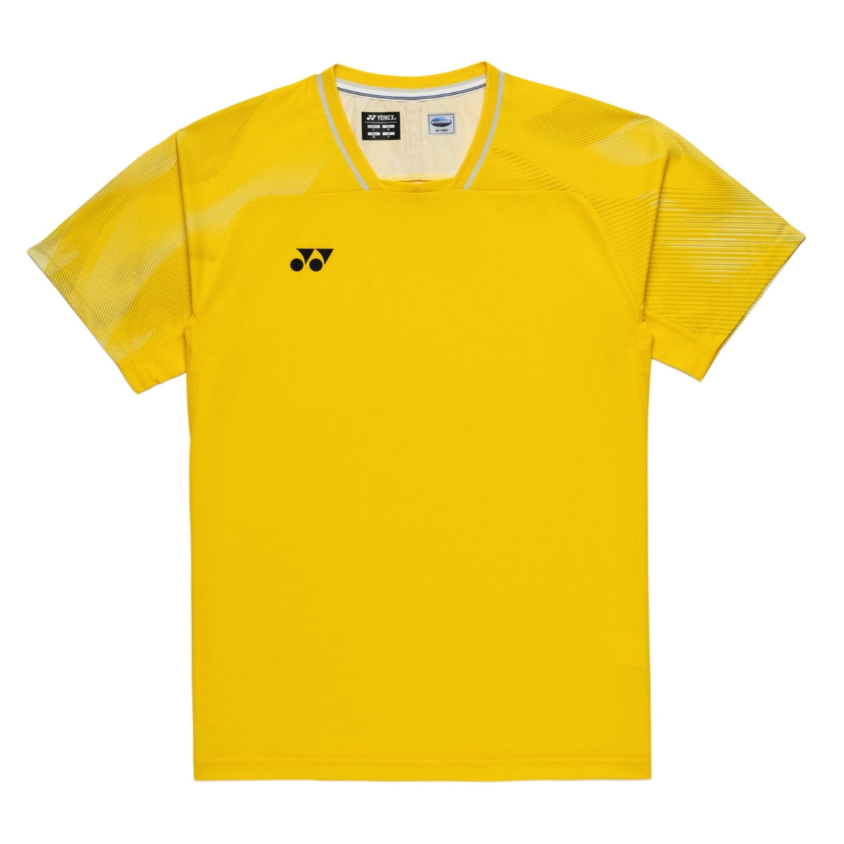 YONEX Men's Crew Neck Shirt (TEAM CHINA) 10733YX - Bright Golden Yellow - Gem Sports