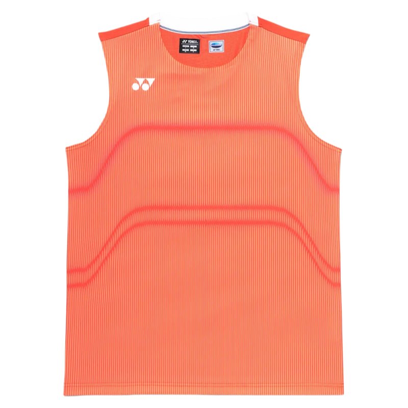 YONEX Men's Sleeveless Top 10714YX - Cyber Orange - Gem Sports