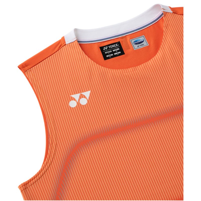 YONEX Men's Sleeveless Top 10714YX - Cyber Orange - Gem Sports