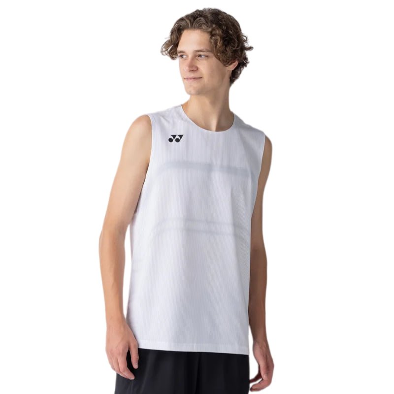 YONEX Men's Sleeveless Top 10714YX - White - Gem Sports