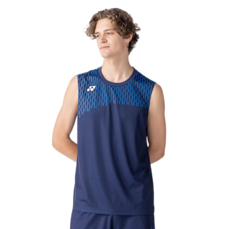 YONEX Men's Sleeveless Top 10715EX - Dark Navy - Gem Sports