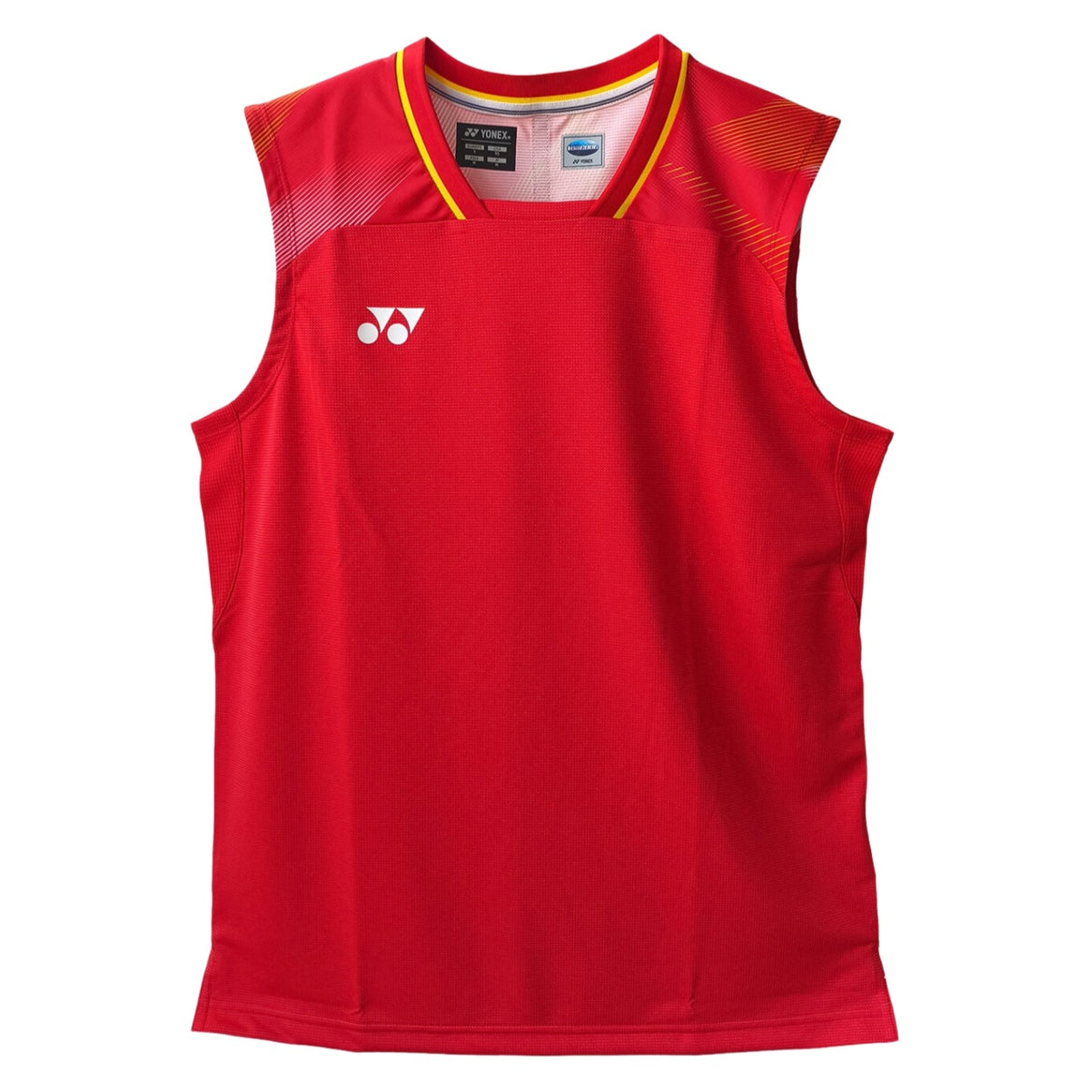 YONEX Men's Sleeveless Top (TEAM CHINA) 10734YX - Bright Red - Gem Sports