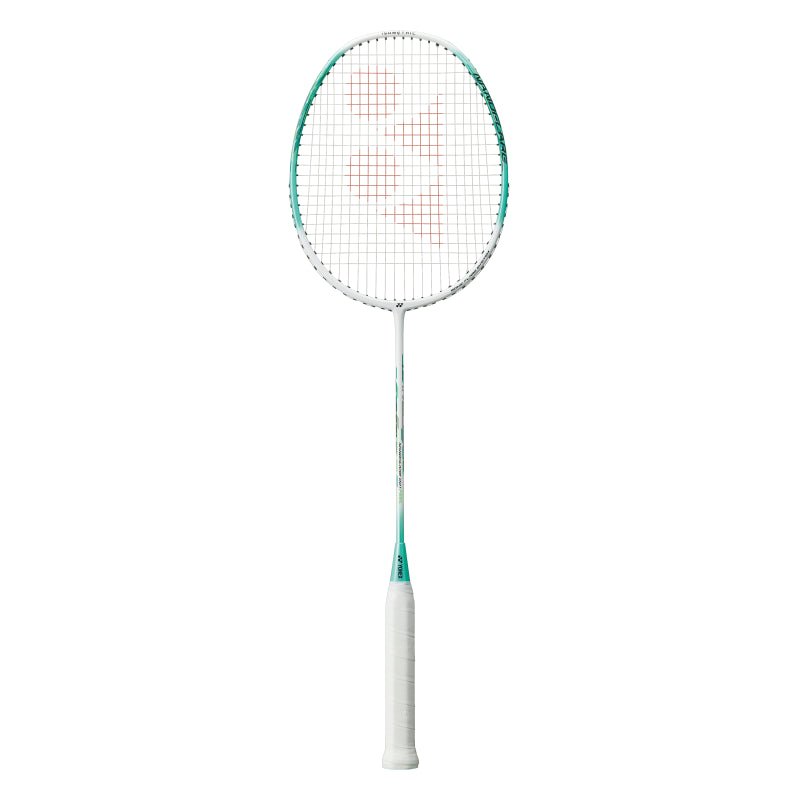 YONEX NANOFLARE 001 FEEL Badminton Racquet 5U/G5 STRUNG (Ready to Go) - White/Mint - Gem Sports