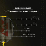 YONEX NANOFLARE 1000Z 2023 Lightning Yellow Badminton Racquet - Gem Sports