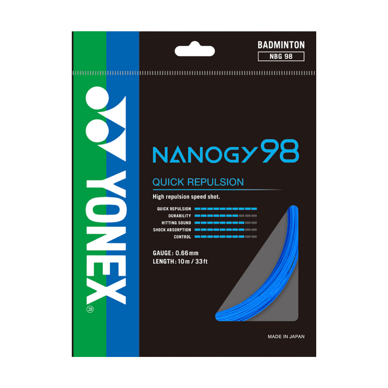 YONEX NANOGY 98 Badminton String Set (10m) - Blue - Gem Sports