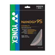YONEX NANOGY 95 Silver Gray 10m badminton string set — pack