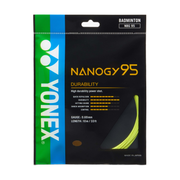 YONEX NANOGY 95 Yellow 10m badminton string set — pack