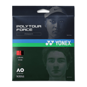 YONEX Poly Tour Force 16 (1.30mm) Tennis String 12m Set - Bright Red - Gem Sports