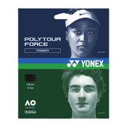 YONEX Poly Tour Force 16L (1.25mm) Tennis String 12m Set - Black - Gem Sports