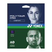 YONEX Poly Tour Pro 16L (1.25mm) Tennis String 12m Set - Midnight Purple - Gem Sports