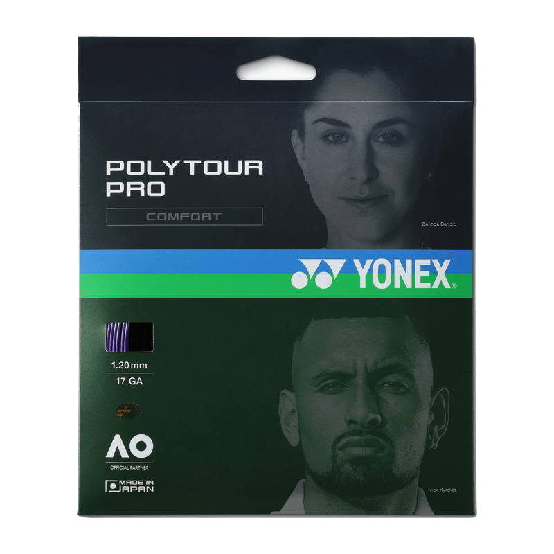YONEX Poly Tour Pro 17 (1.20mm) Tennis String 12m Set - Midnight Purple - Gem Sports