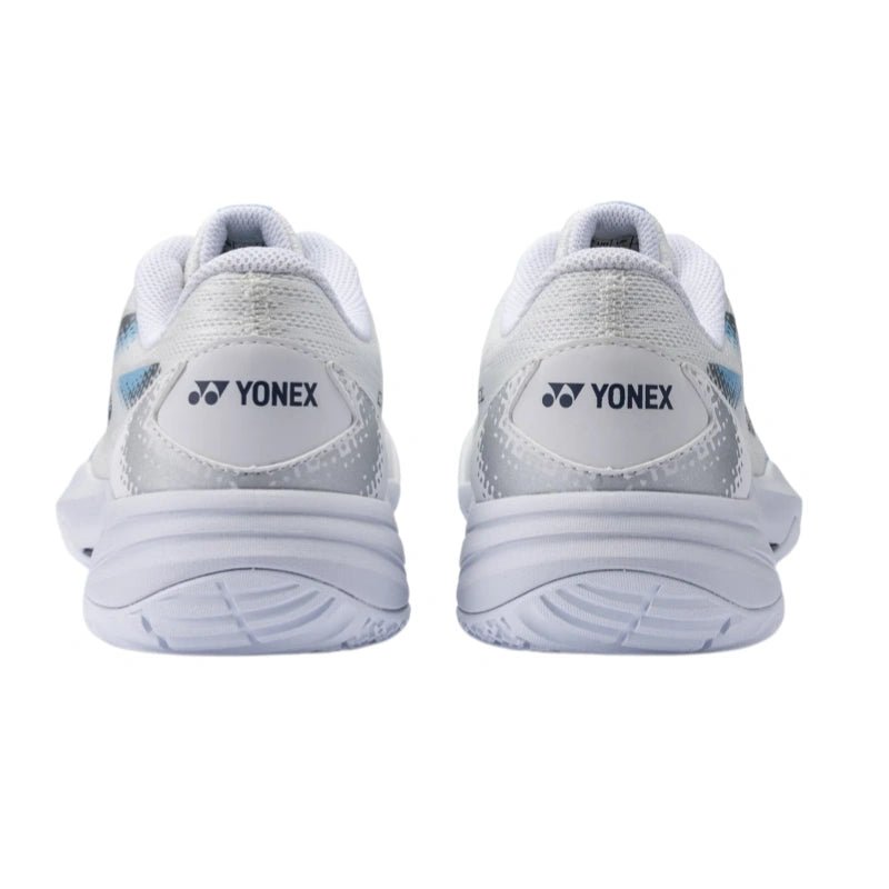 YONEX Power Cushion Cascade Accel WIDE Badminton Shoes - White / Light Blue - Gem Sports
