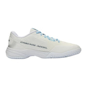 YONEX Power Cushion Cascade Accel WIDE Badminton Shoes - White / Light Blue - Gem Sports