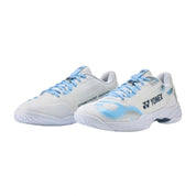 YONEX Power Cushion Cascade Accel WIDE Badminton Shoes - White / Light Blue - Gem Sports