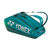 YONEX Pro Racquet Bag (6pcs) for Badminton & Tennis - BA92426 Deep Green - Gem Sports