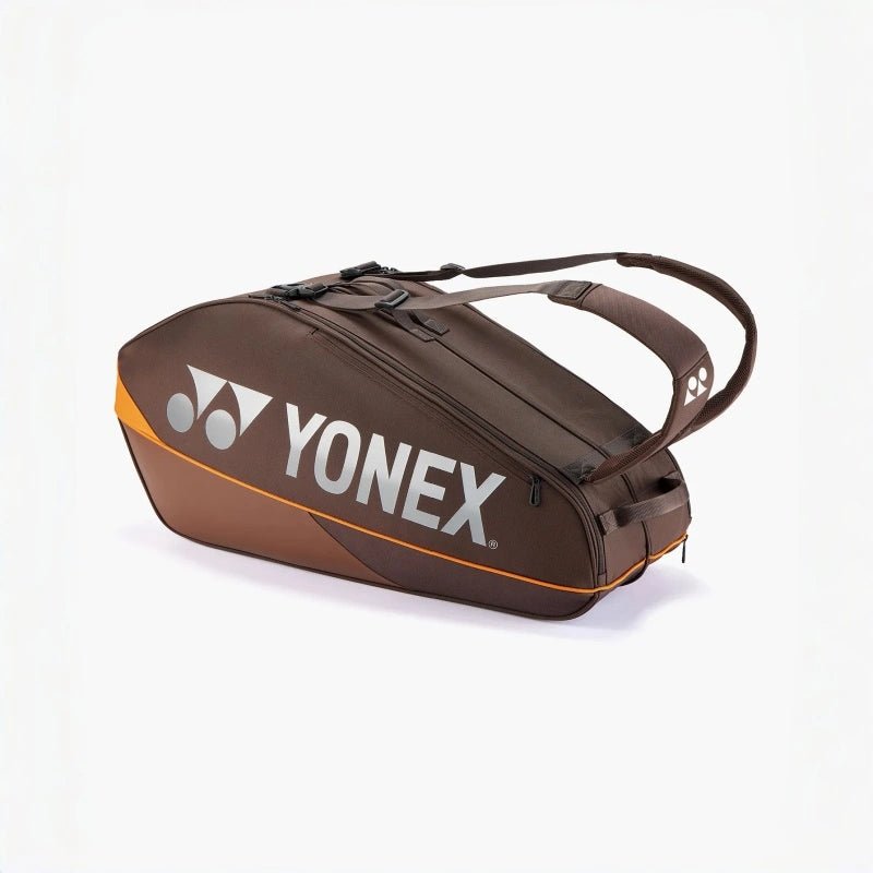 YONEX Pro Racquet Bag (6pcs) for Badminton & Tennis - BA92426 Espresso Brown - Gem Sports