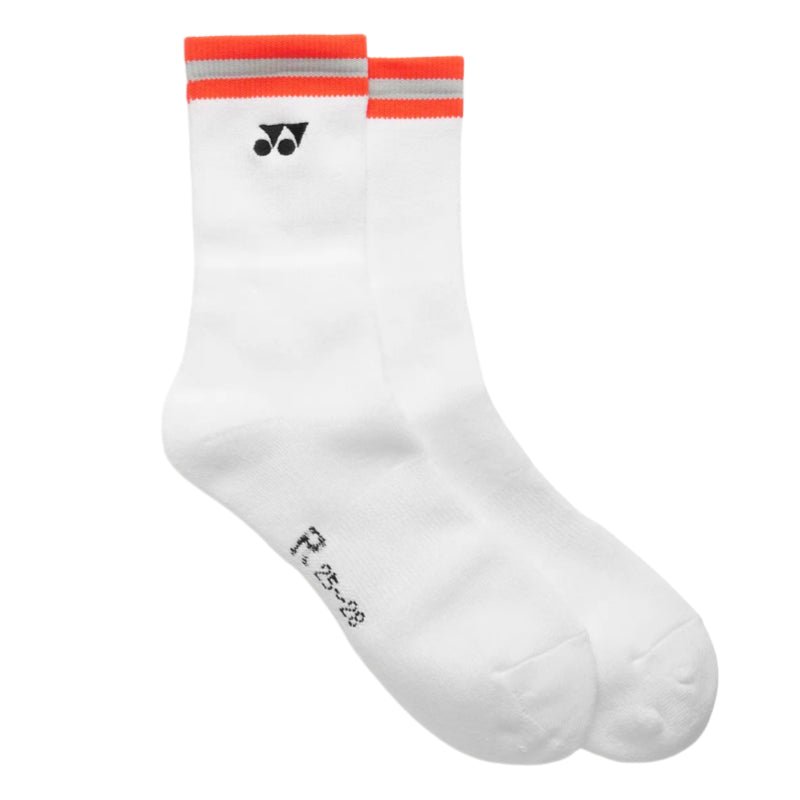 YONEX Sport Crew Socks (Made in Japan) 19252YX - Cyber Orange - Gem Sports
