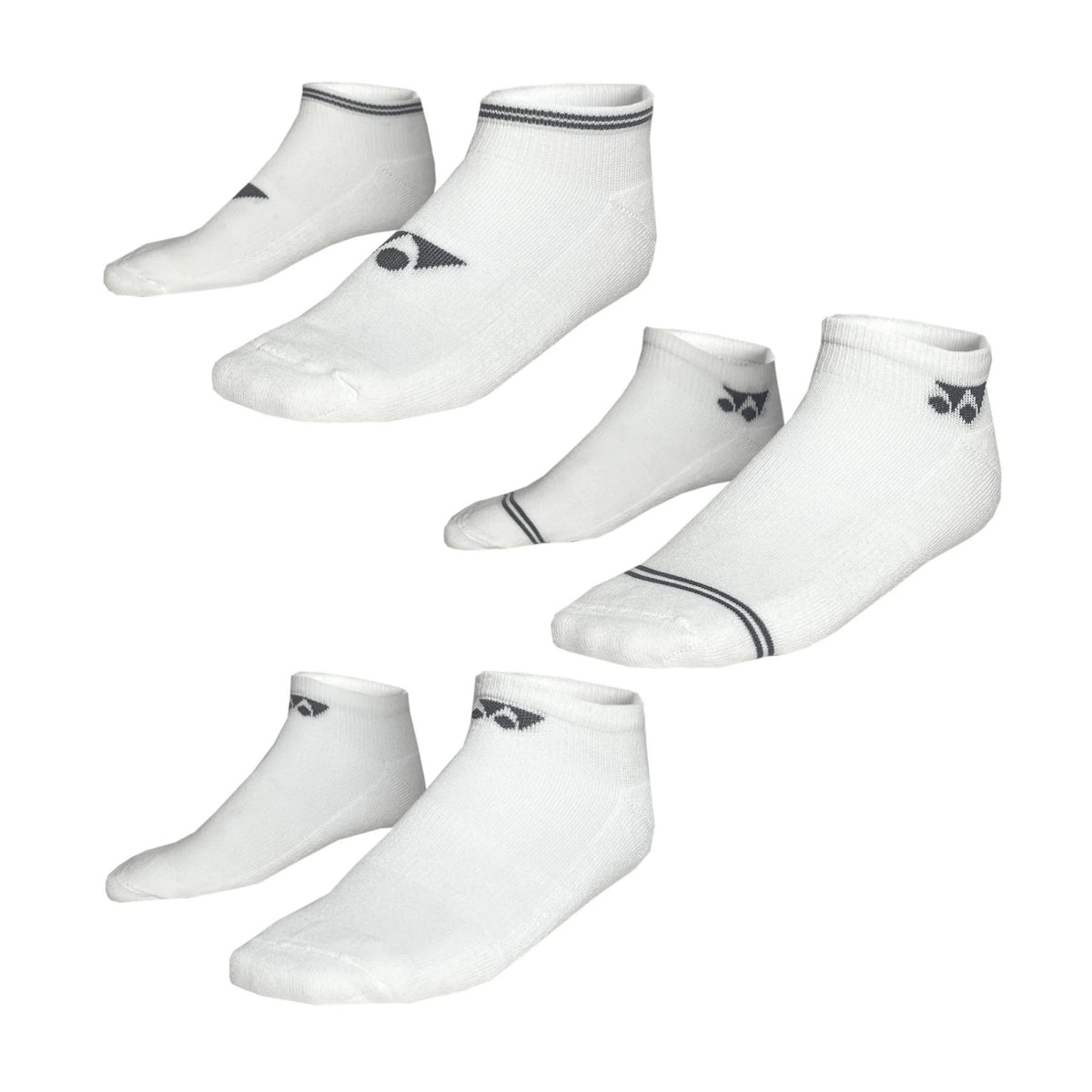 YONEX Sports Low Cut Socks (3 Pairs) 19218EX Assorted - Gem Sports