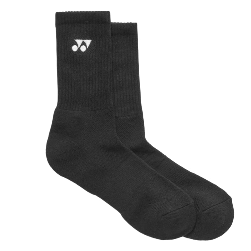 YONEX Uni Sport Crew Socks (3 Pairs) 19256EX - Black - Gem Sports