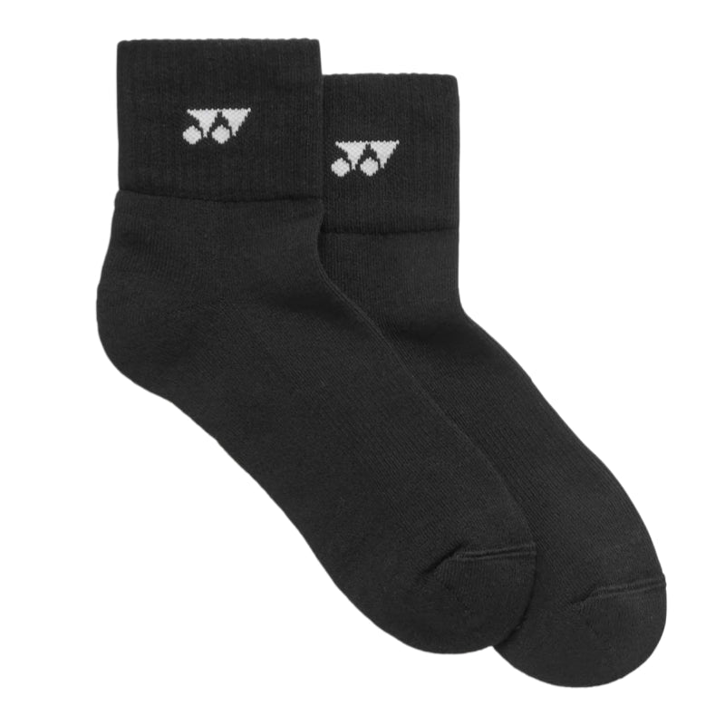 YONEX Uni Sport Quarter Socks (3 Pairs) 19254EX - Black - Gem Sports