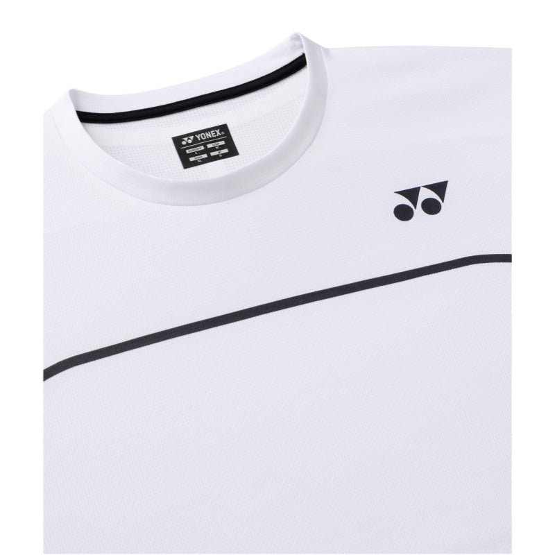 YONEX Unisex Crew Neck Shirt 10726EX - White - Gem Sports