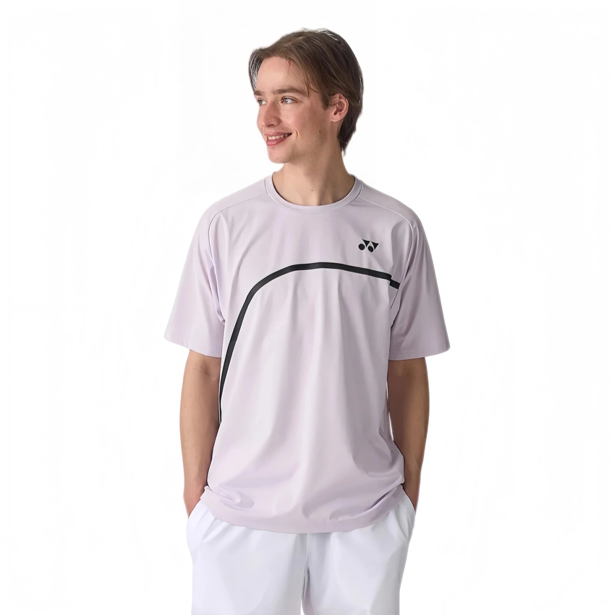 YONEX Unisex T-Shirt 16845EX - Pale Lilac - Gem Sports
