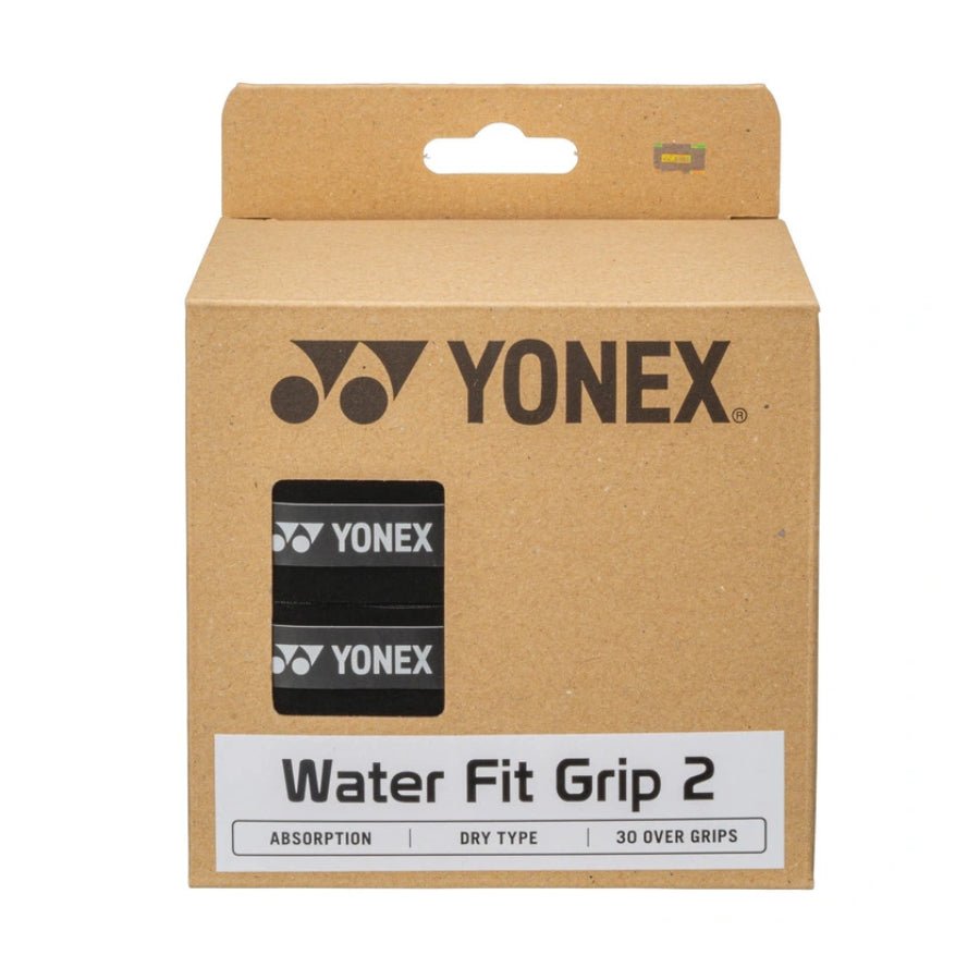 YONEX Water Fit Grip 2 – Black (30 Wraps) | Gem Sports