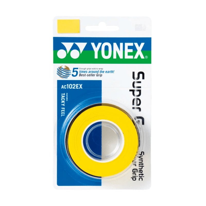 YONEX Wet Super Grip (3 Wraps) AC102EX - Multiple Colors - Gem Sports