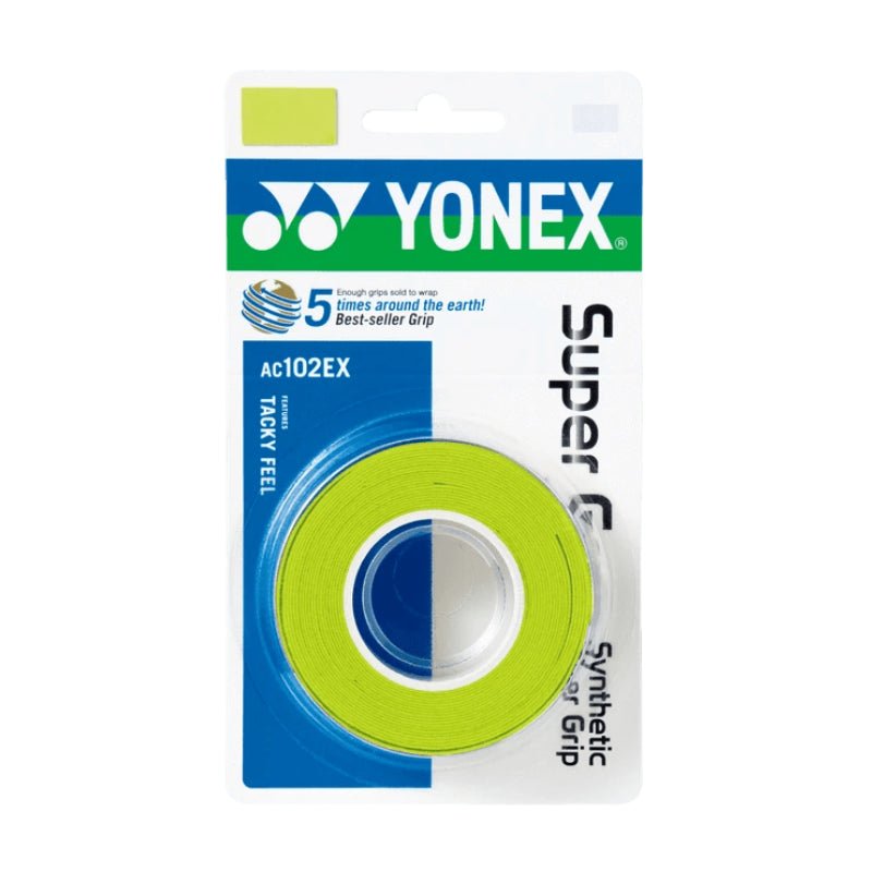 YONEX Wet Super Grip (3 Wraps) AC102EX - Multiple Colors - Gem Sports